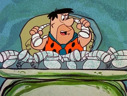 Miles Spencer - The Flintstones The Tycoon Fred Flintstone with Gotrocks Phones